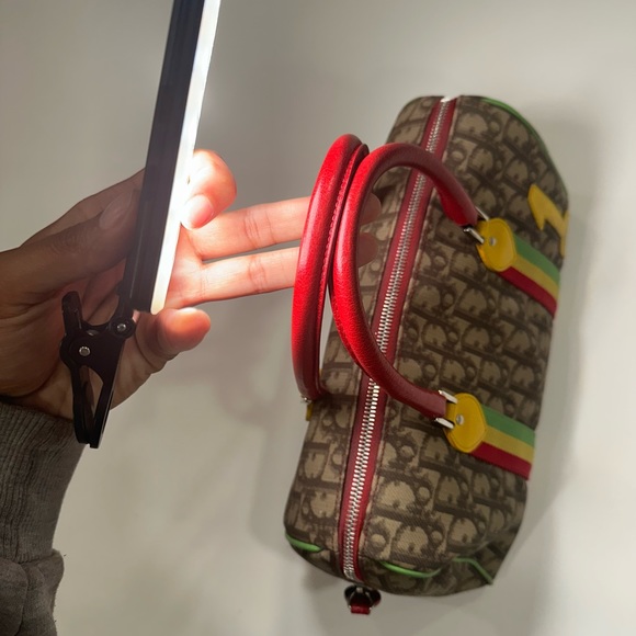 RARE DIOR RASTA MONOGRAM BOSTON BAG - Picture 6 of 12